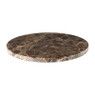 Borrelplank marmer rond - bruin - ø28x1.5 cm