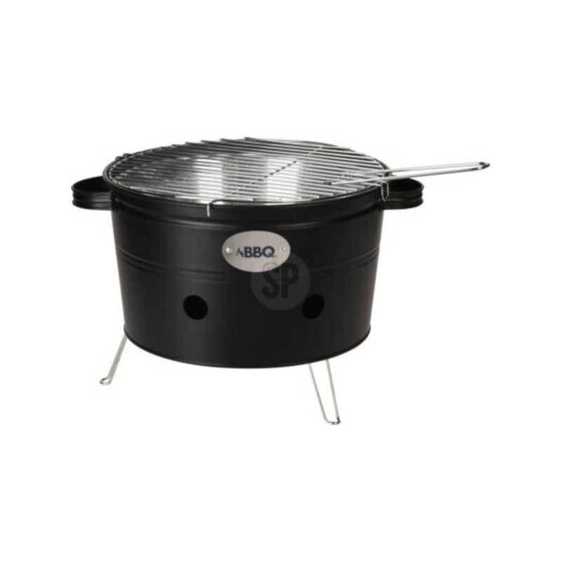 Barbecue teil - zwart - 33x33x28.5 cm