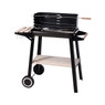 Bbq met wieltjes - metaal en hout