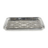 Grillschalen zilver - set van 4 - 34x23x4 cm