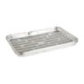 Grillschalen zilver - set van 4 - 34x23x4 cm