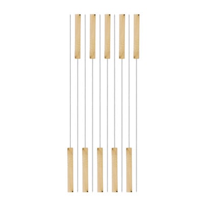 10 BBQ spiezen - metaal - 48 cm