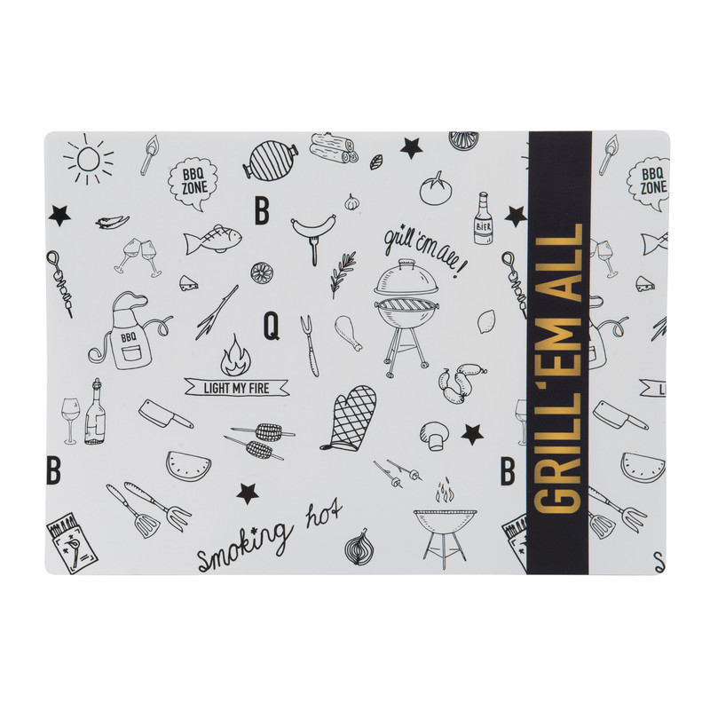 Placemat BBQ - set van 4