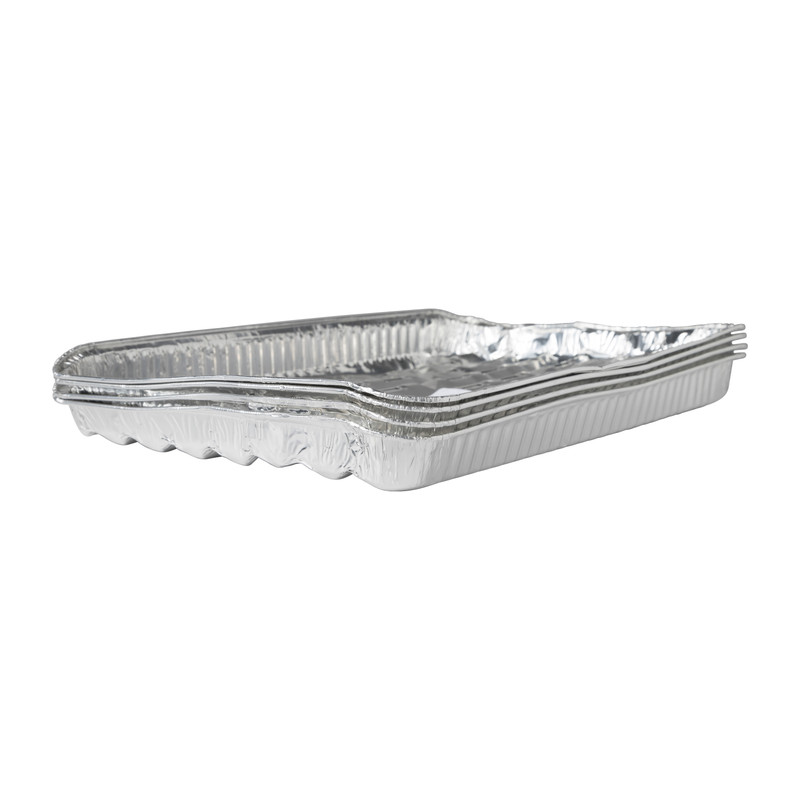 Schaal aluminium - set van 4 - 3x32x23.5 cm