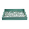 Dienblad leaves - groen - 40x40x5 cm