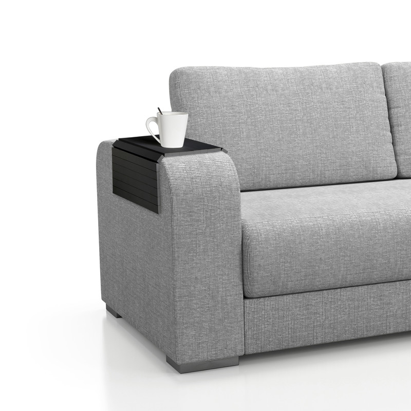 Dienblad sofa - zwart - 44,5x24x0,9 cm