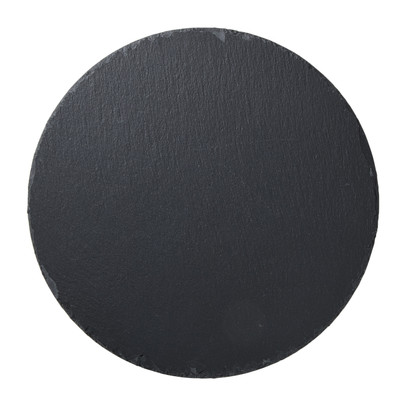 Serveerplateau leisteen rond - grijs - ø30 cm