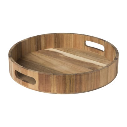 Dienblad acacia - naturel - ø30 cm