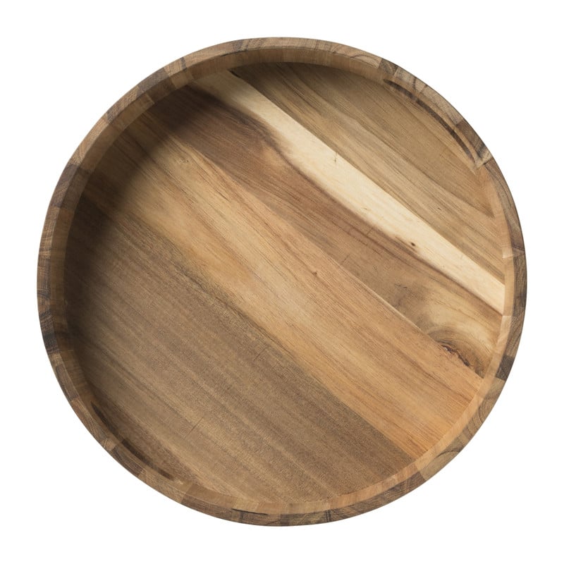 Dienblad acacia - naturel - ø30 cm