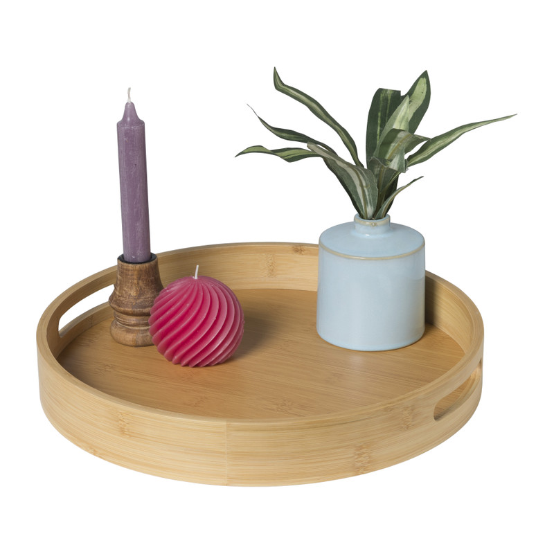 Dienblad rond - bamboe - ø35 cm