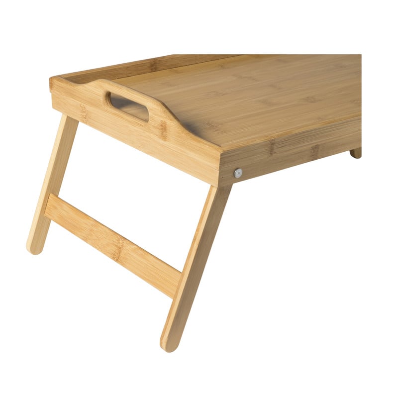 Bed dienblad - bamboe - 31x58x22 cm