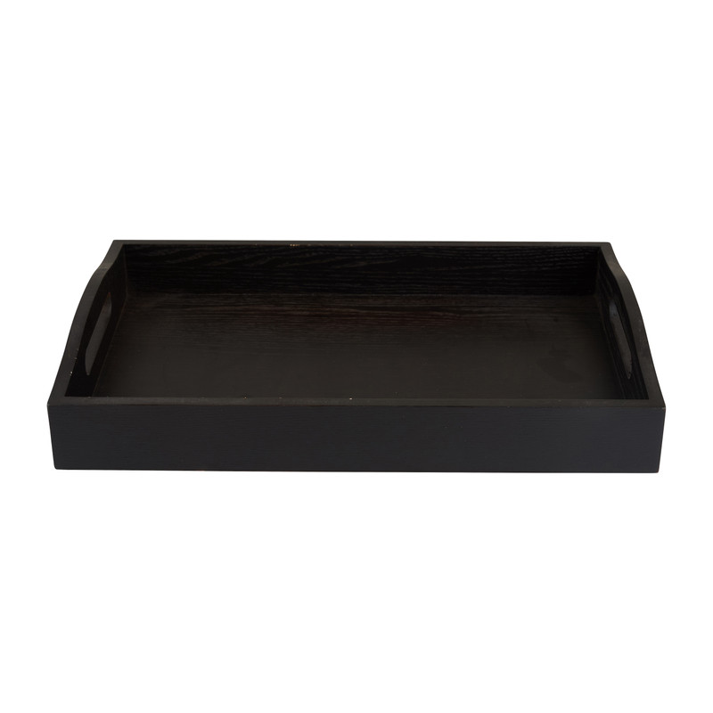 Dienblad - zwart - 38x24x6 cm