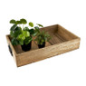 Tray met grepen - mangohout - 46x30x8 cm 