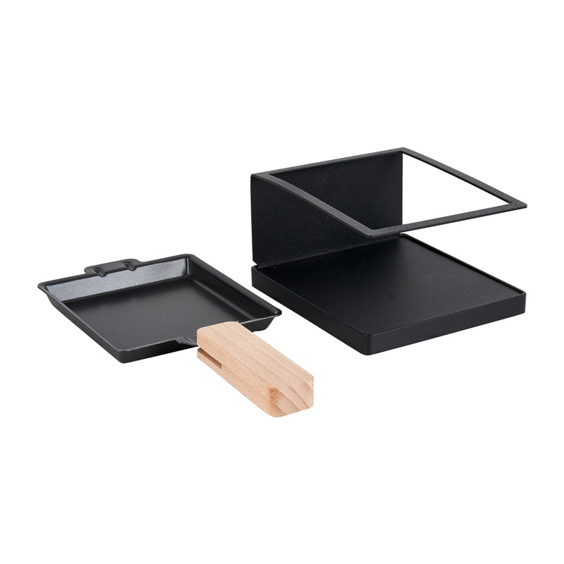Raclette 1 persoons - zwart - metaal