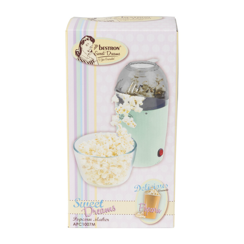 Popcornmachine - mint - ø14x27 cm 