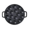 Poffertjesplaat - zwart - ø23.5 cm
