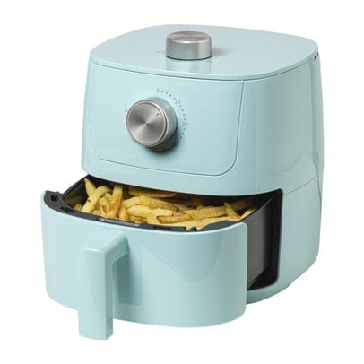 Mini airfryer - blauw - 1.8 liter - 1400 watt