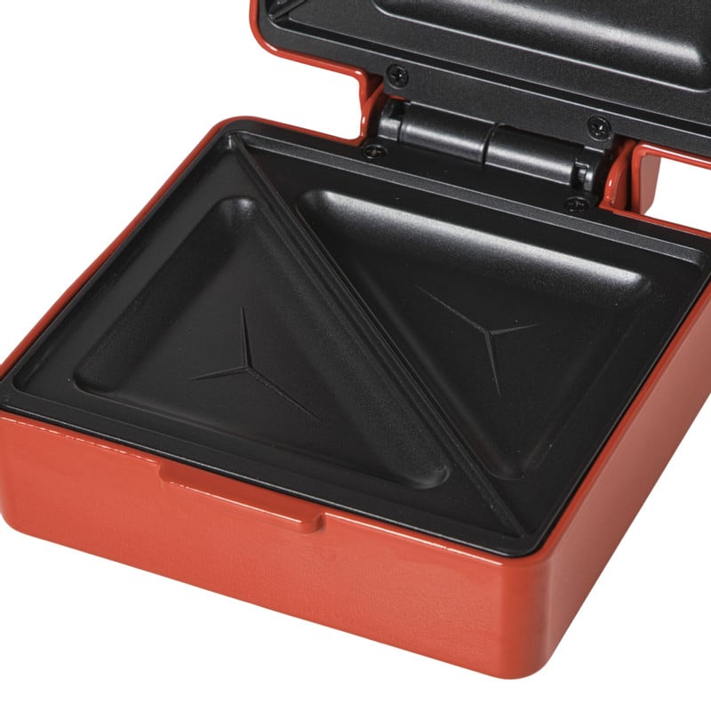 Mini tosti ijzer - rood - 520 watt