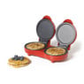 Dubbele pannenkoekenmaker - rood - 1100 watt