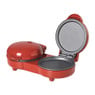 Dubbele pannenkoekenmaker - rood - 1100 watt