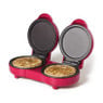 Dubbele pannenkoekenmaker - rood - 1100 watt