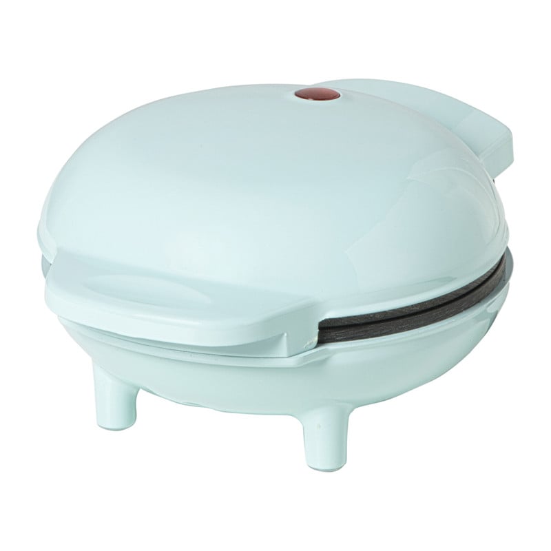 Mini wafelmaker - blauw - 350 watt