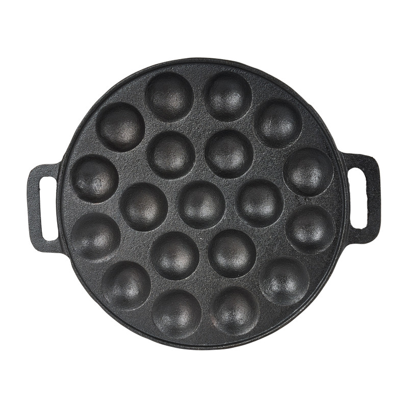 Poffertjespan - gietijzer - ø24x2 cm