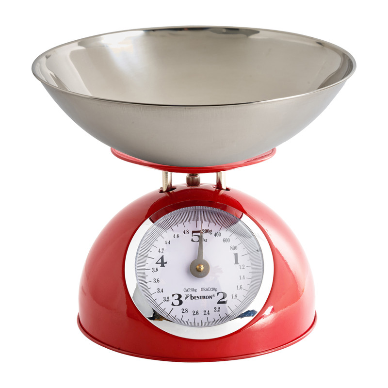 Keukenweegschaal - rood