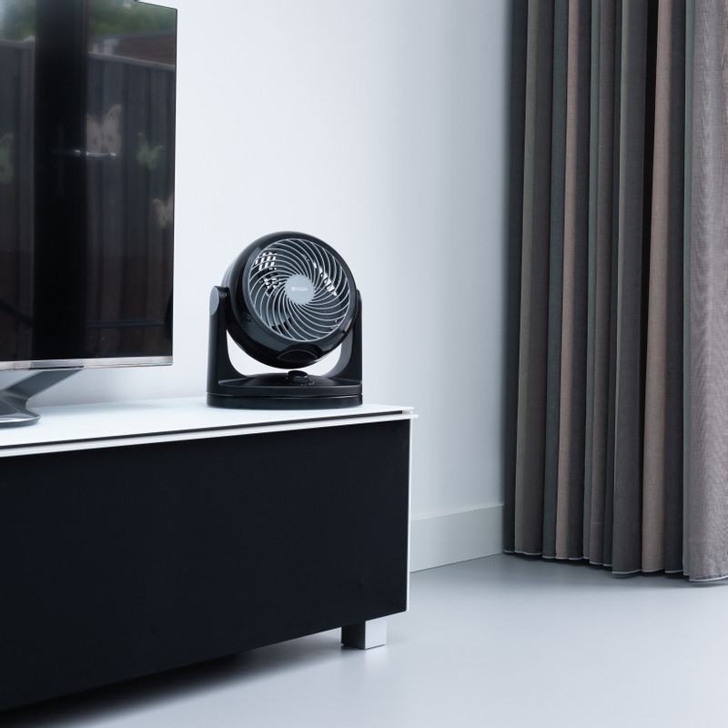 IRIS bureau ventilator Woozoo - zwart - 18 cm