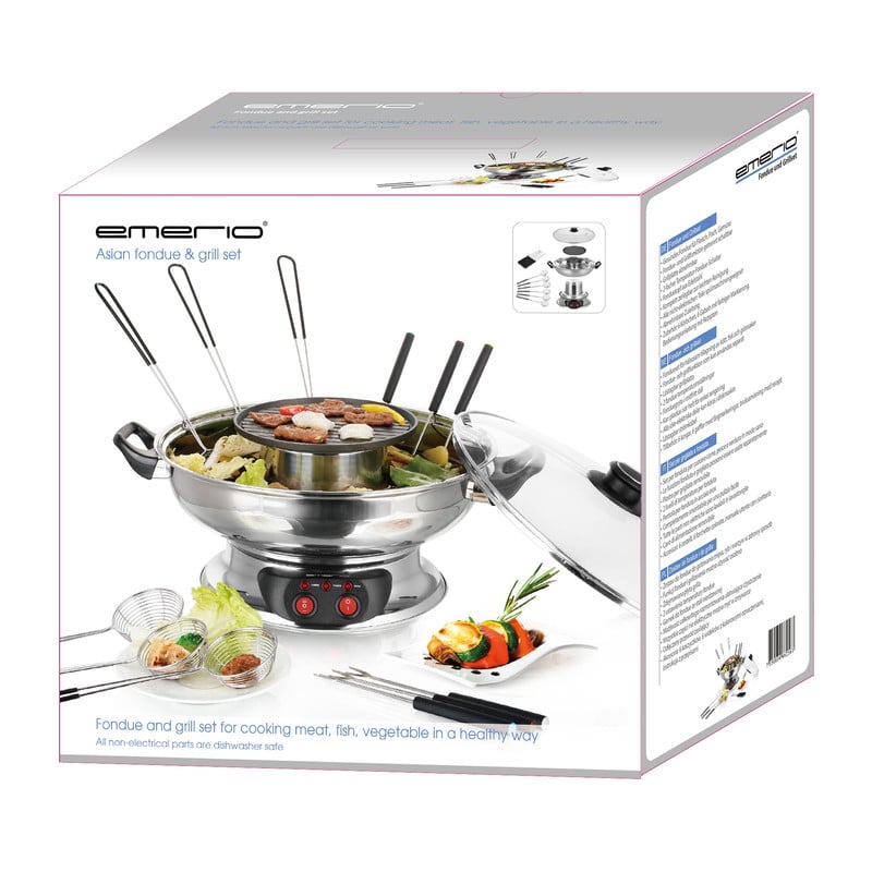 Emerio Asian fondue en grill - 6 personen 