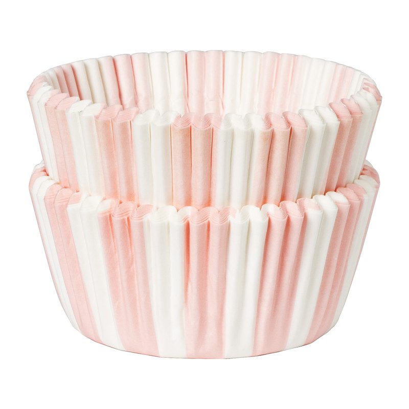 Cakevormpjes - roze - 60 stuks