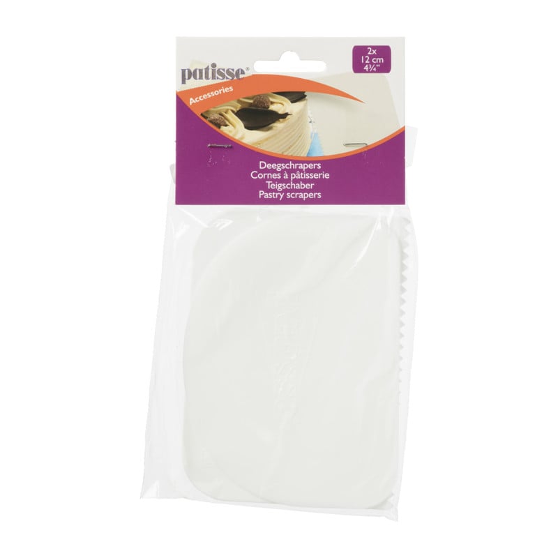 Deegschrapers - kunststof - set van 2