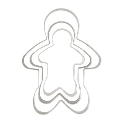 Uitsteekvormpjes gingerbread man - set van 3
