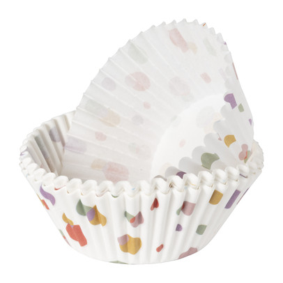 Papieren cupcake vormpjes dots - set van 24 - ø11 cm