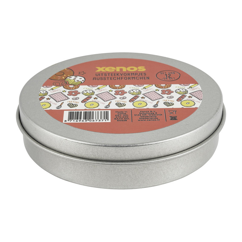 Uitsteekvormpjes - set van 12