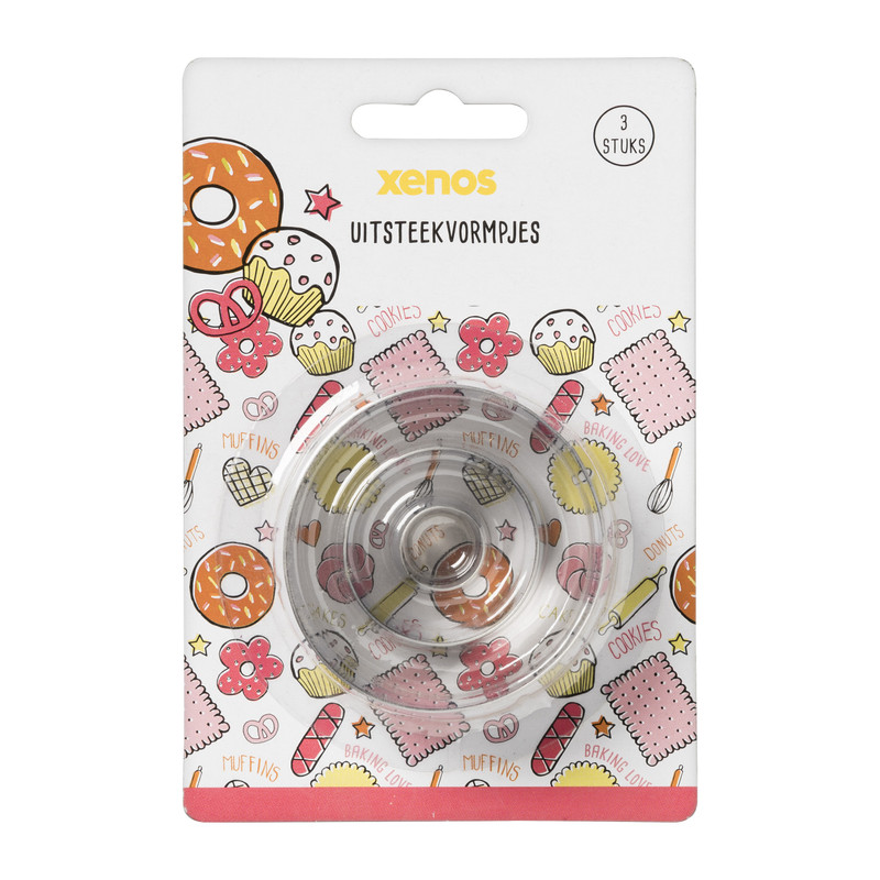 Uitsteekvormpjes- diverse varianten - 3 stuks