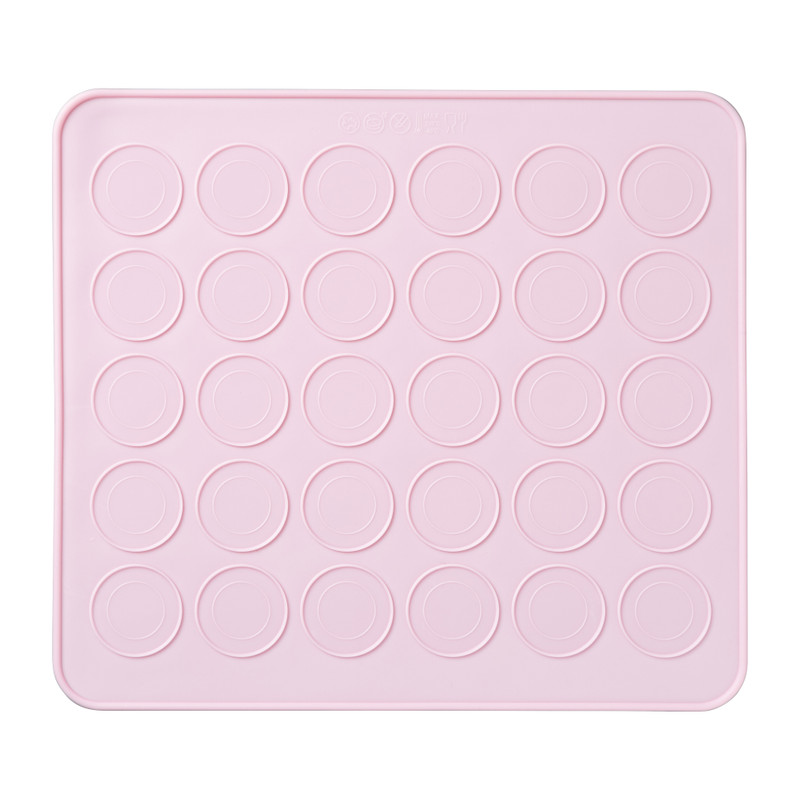 Macaron mat - roze - 25x28 cm