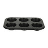 Cupcake bakvorm - zwart - 6 cups