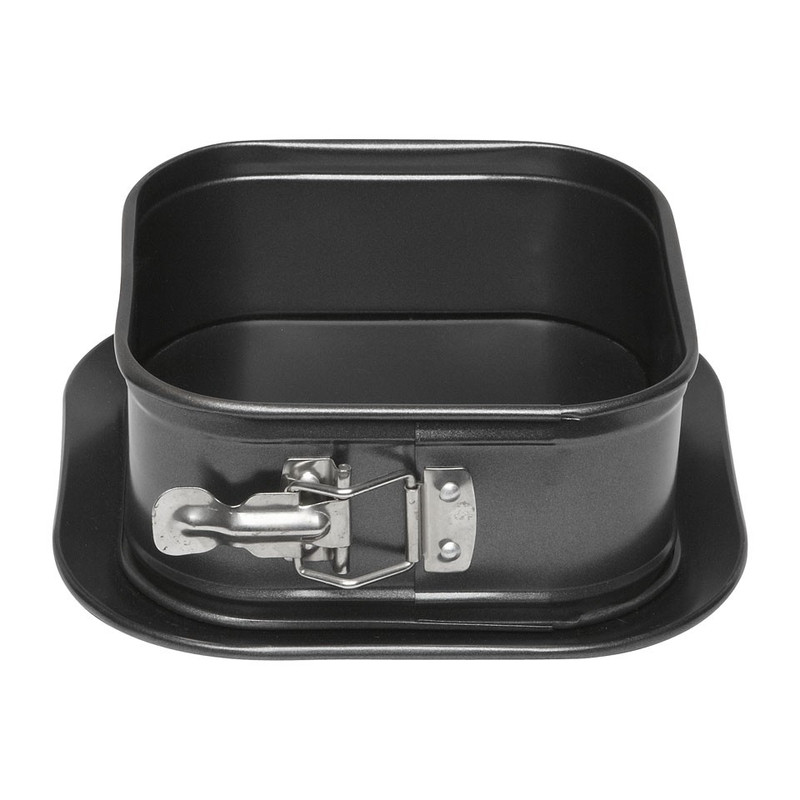 Springvorm vierkant - zwart - 17x17 cm