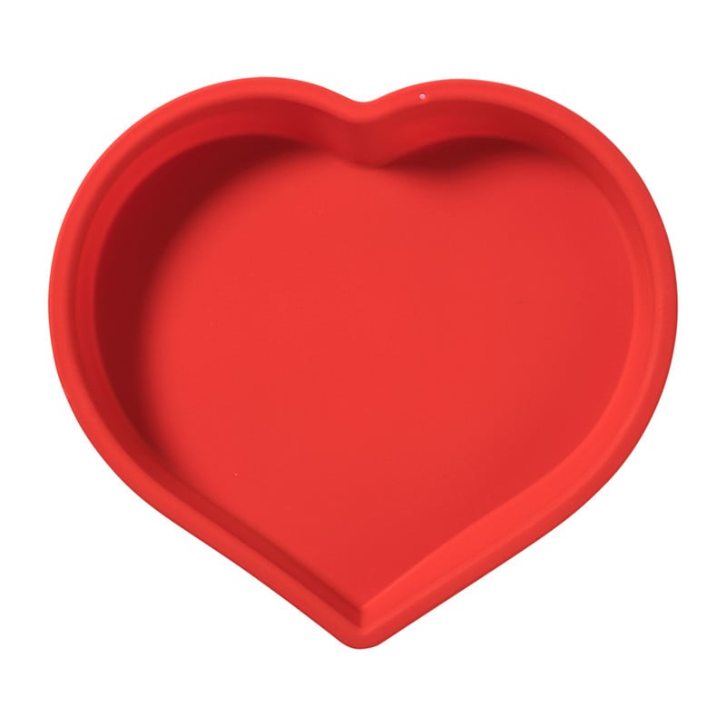 Bakvorm hart - rood - 25x23x4 cm