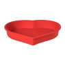 Bakvorm hart - rood - 25x23x4 cm