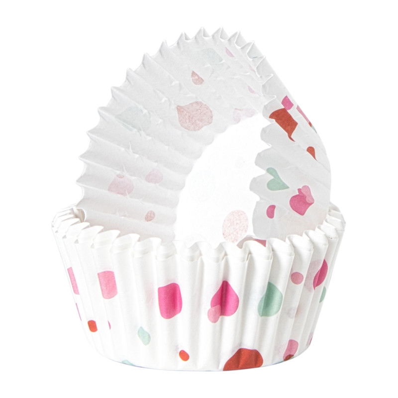 Cupcakevormpjes stip - set van 24