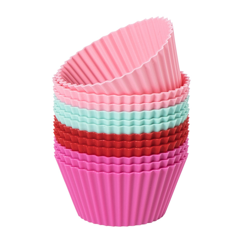 Cupcakevormpjes siliconen - set van 12
