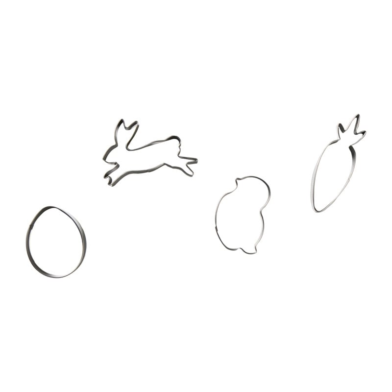 Uitsteekvormpjes pasen - set van 4