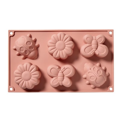 Bakvorm bloemen - siliconen - 3x28.5x17 cm