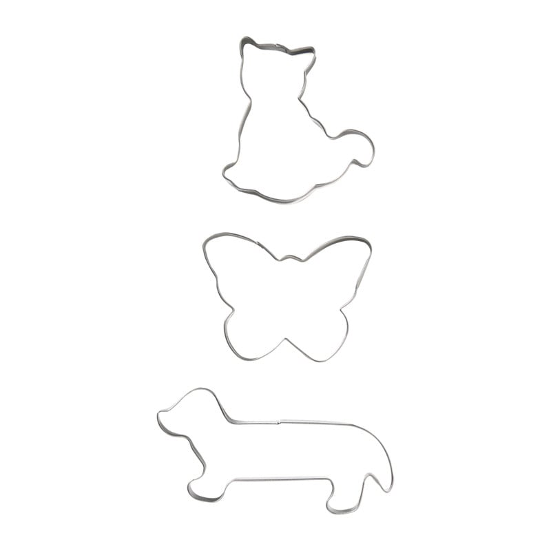 Uitsteekvormpjes dieren - set van 3