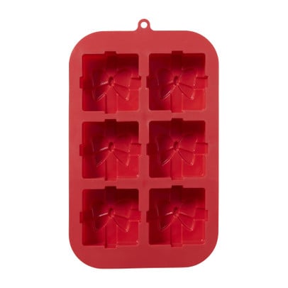Siliconen bakvorm cadeau - rood - 29x17.5x3 cm