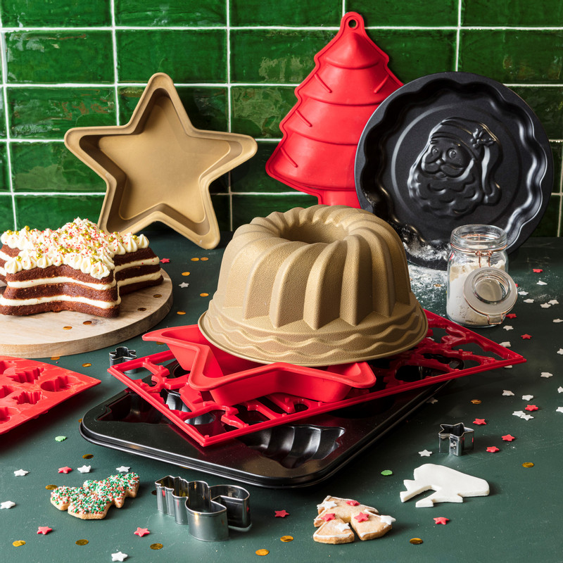 Koekvormpjes kerstboom - set van 3