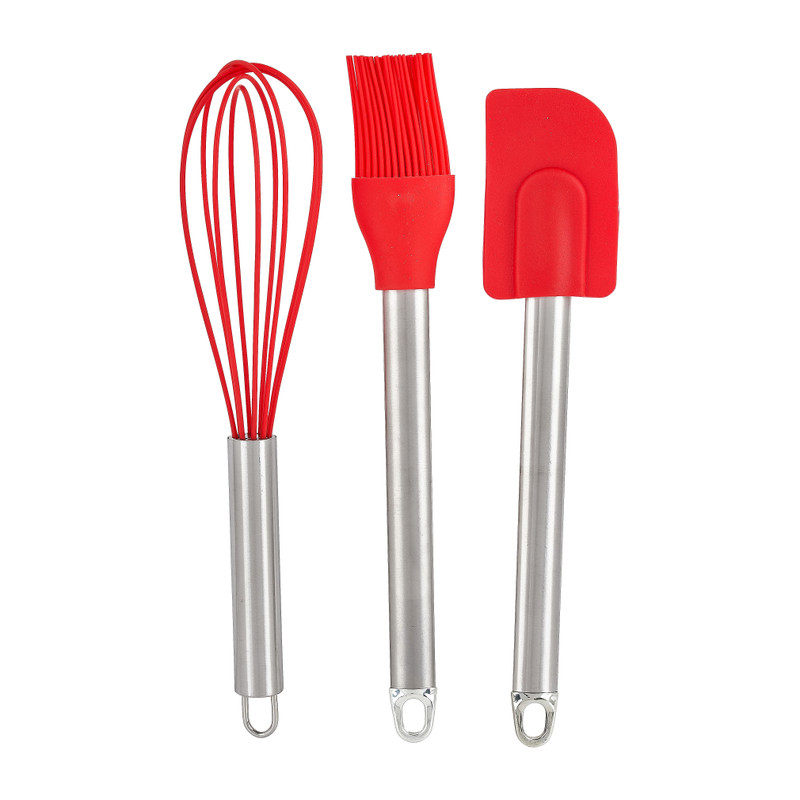 Bakartikelen - rood - 3-delig