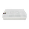 Party tray met deksel - wit - 38x28x10 cm